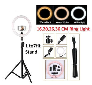 Professional Studio Ring Light Lamp Fill, Mobile Holder 7.5 ft Long for  Photography