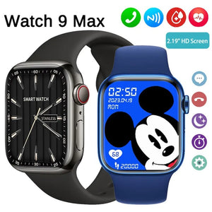 "Tinzzi Watch 9 Max Smartwatch: Series 8 Bluetooth Call NFC Wireless Charging"