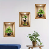 3D Wall Decorative Stickers Set Of 3Pcs