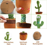 Dancing Talking Cactus Toy with USB Charge