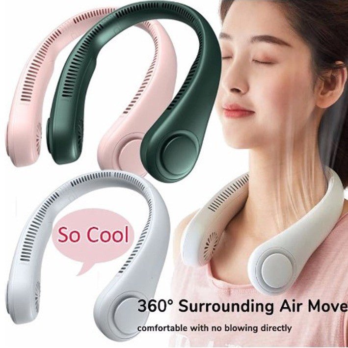 Portable Neck Fan Bladeless & rechargeable USB Cooling Fan